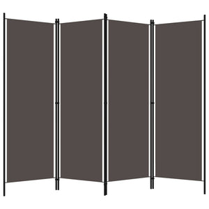 Anthrazit Raumteiler 4-teilig 200x180 cm