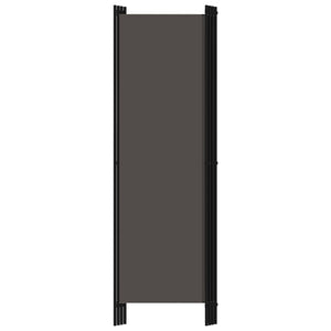 Anthrazit Raumteiler 4-teilig 200x180 cm