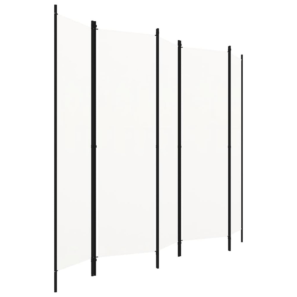 Weißer Raumteiler 5-teilig 250x180 cm