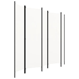 Weißer Raumteiler 5-teilig 250x180 cm
