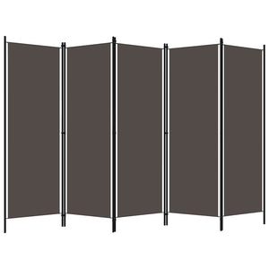Anthrazit Raumteiler 5-teilig, 250x180 cm