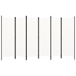 Weißer Raumteiler 6-teilig 300x180 cm