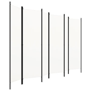 Weißer Raumteiler 6-teilig 300x180 cm