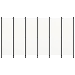 Weißer Raumteiler 6-teilig 300x180 cm