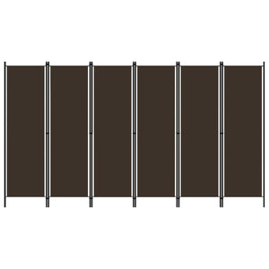 Brauner Raumteiler, 6-teilig, 300x180 cm