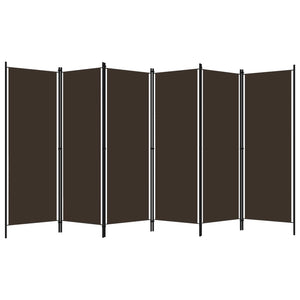 Brauner Raumteiler, 6-teilig, 300x180 cm