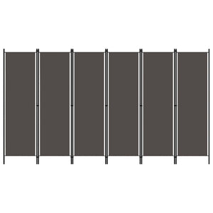 Anthrazit Raumteiler 300x180 cm, 6-teilig