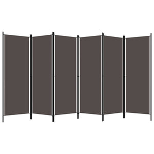 Anthrazit Raumteiler 300x180 cm, 6-teilig