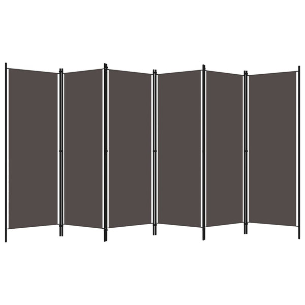 Anthrazit Raumteiler 300x180 cm, 6-teilig