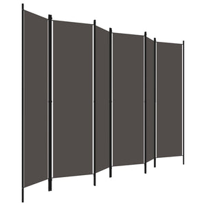 Anthrazit Raumteiler 300x180 cm, 6-teilig