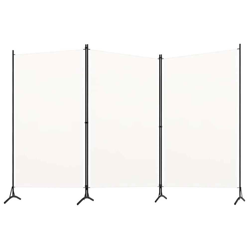 Weißer Raumteiler Stoff 260x180 cm, 3-teilig