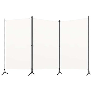 Weißer Raumteiler Stoff 260x180 cm, 3-teilig