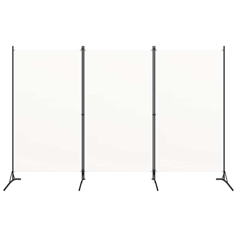 Weißer Raumteiler Stoff 260x180 cm, 3-teilig