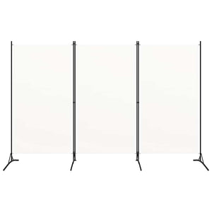 Weißer Raumteiler Stoff 260x180 cm, 3-teilig
