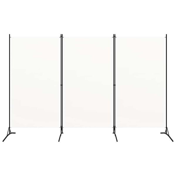 Weißer Raumteiler Stoff 260x180 cm, 3-teilig