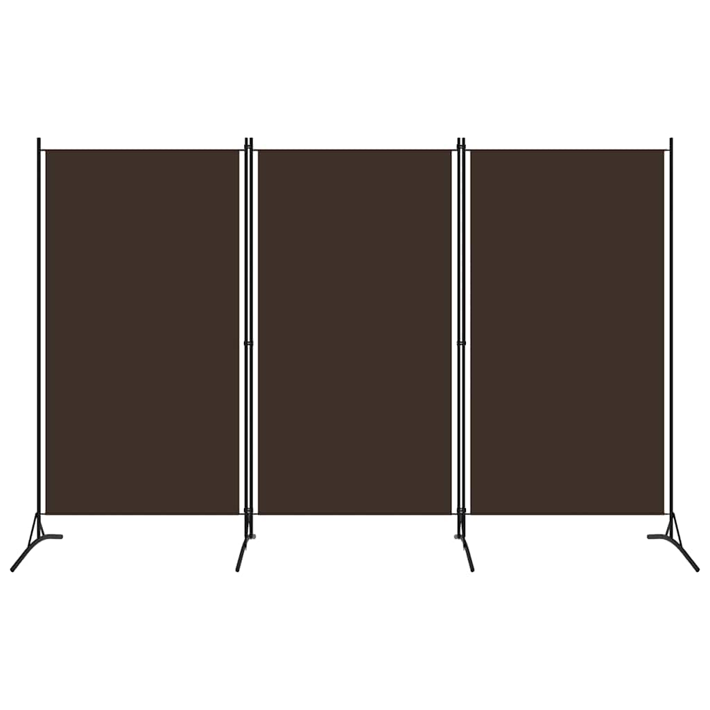 Brauner 3-Panel Raumteiler 260x180 cm