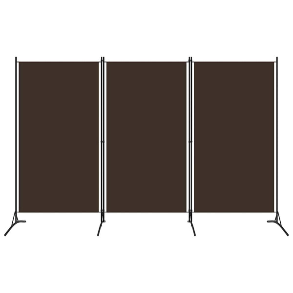 Brauner 3-Panel Raumteiler 260x180 cm