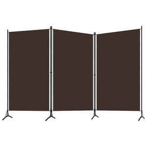 Brauner 3-Panel Raumteiler 260x180 cm