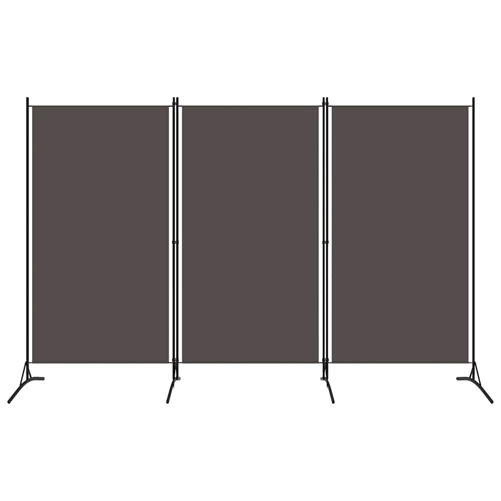 Anthrazit Raumteiler 260x180 cm, 3-teilig