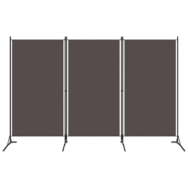 Anthrazit Raumteiler 260x180 cm, 3-teilig