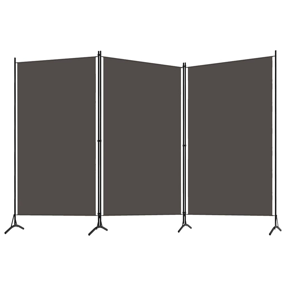 Anthrazit Raumteiler 260x180 cm, 3-teilig