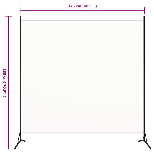 Weißer Raumteiler Stoff 175x180 cm
