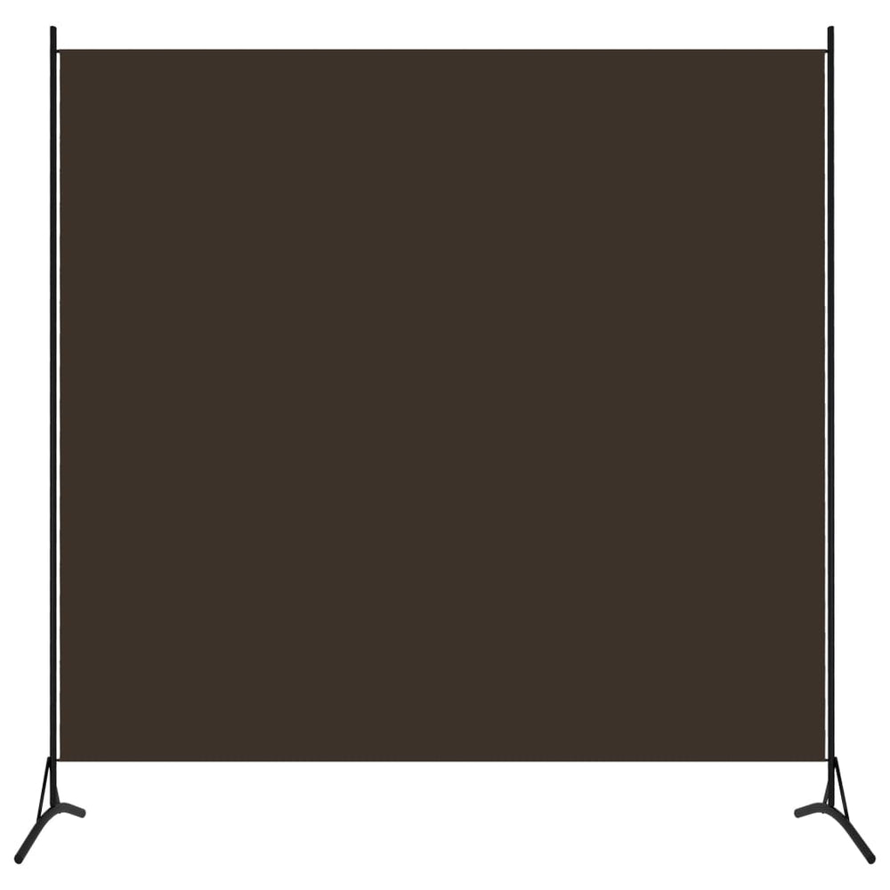 Brauner Paravent Stoff 175x180 cm