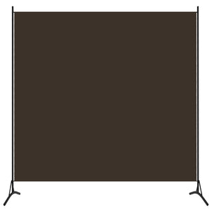 Brauner Paravent Stoff 175x180 cm