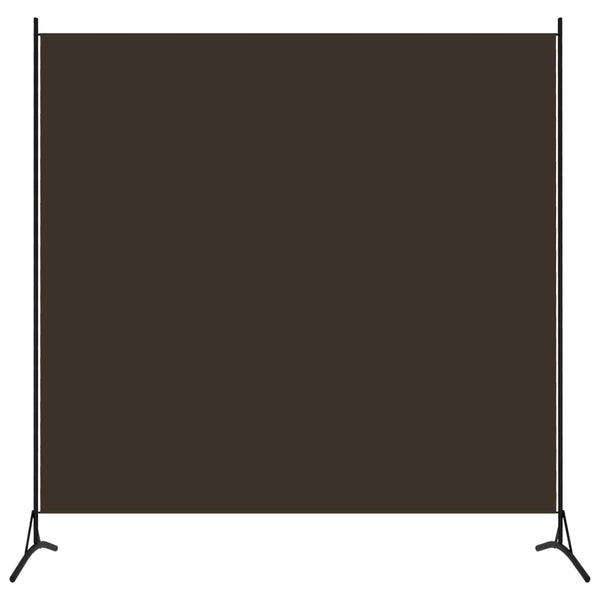 Brauner Paravent Stoff 175x180 cm