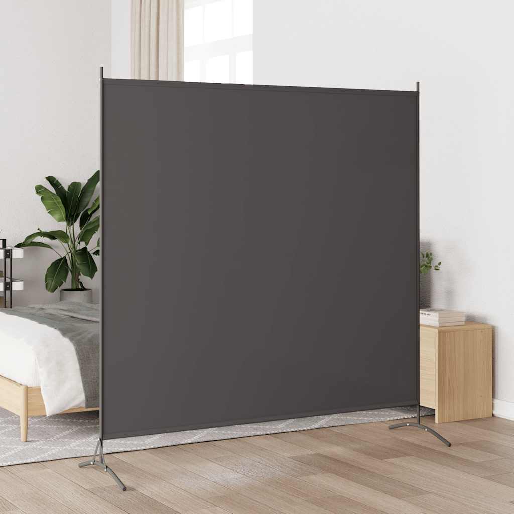 Anthrazit Raumteiler Stoff 175x180 cm