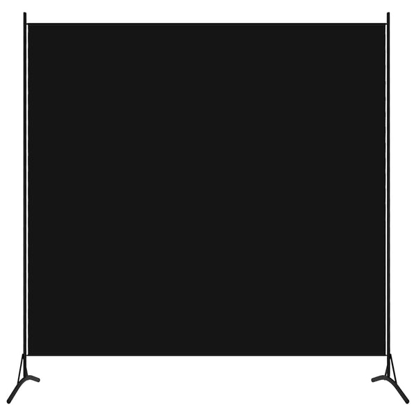 vidaXL Paravent Noir 175x180 cm Tissu