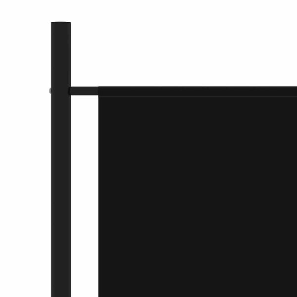 vidaXL Paravent Noir 175x180 cm Tissu