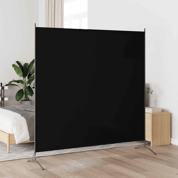 vidaXL Paravent Noir 175x180 cm Tissu