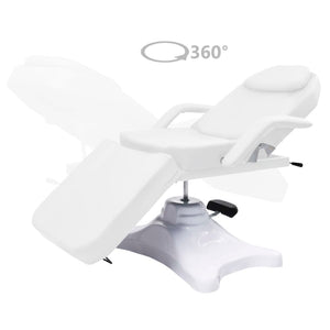 Table de massage vidaXL Blanc 180x62x(86,5-118) cm