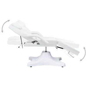 Table de massage vidaXL Blanc 180x62x(86,5-118) cm