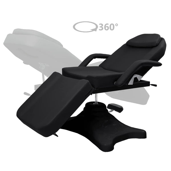 Schwarzer Massagetisch, 180 cm