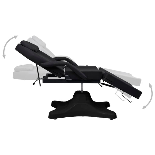 Schwarzer Massagetisch, 180 cm