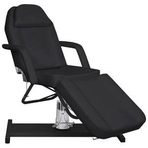 vidaXL Table de massage noire 180x62x(87-112) cm
