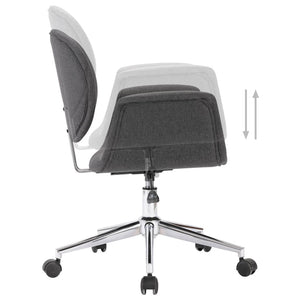 Drehbare Esszimmerstühle 4 Stk. Grau Stoff