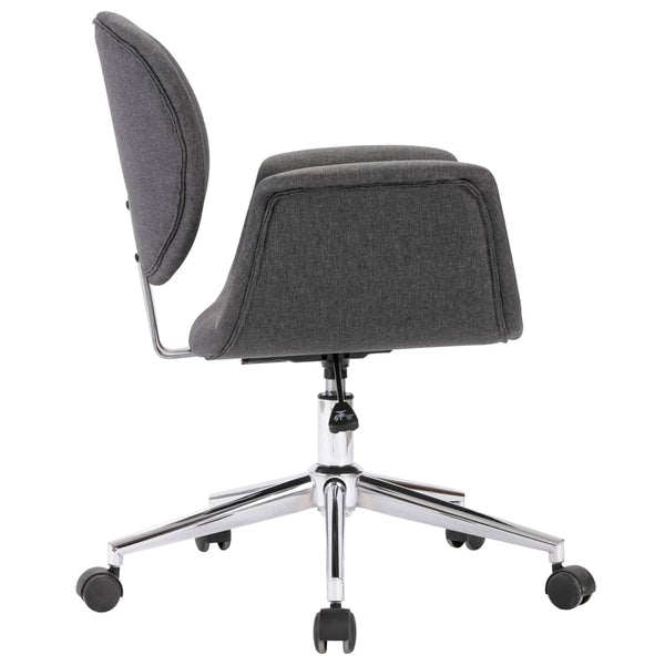 Drehbare Esszimmerstühle 6 Stk. Grau Stoff