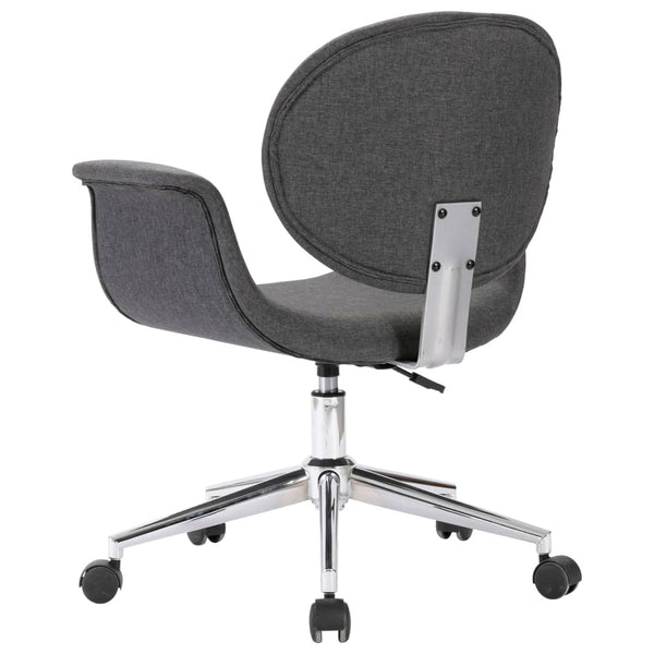 Drehbare Esszimmerstühle 6 Stk. Grau Stoff