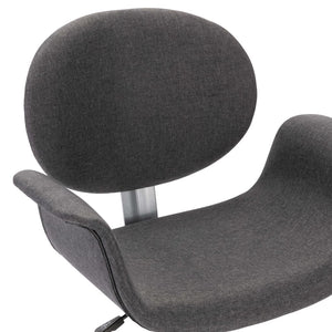 Drehbare Esszimmerstühle 6 Stk. Grau Stoff