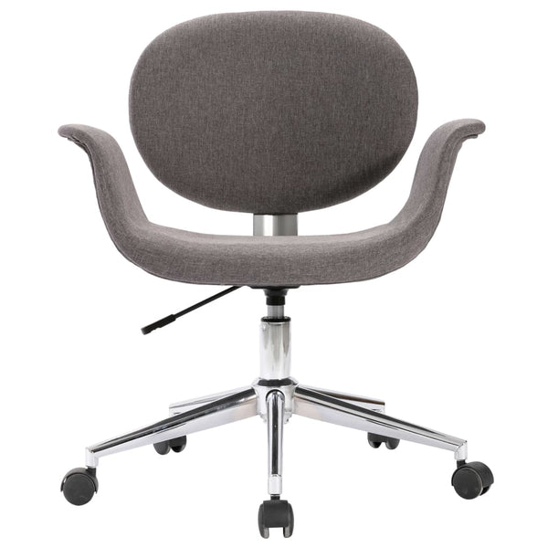 vidaXL Swivel Dining Chairs 2 pcs Grey Fabric