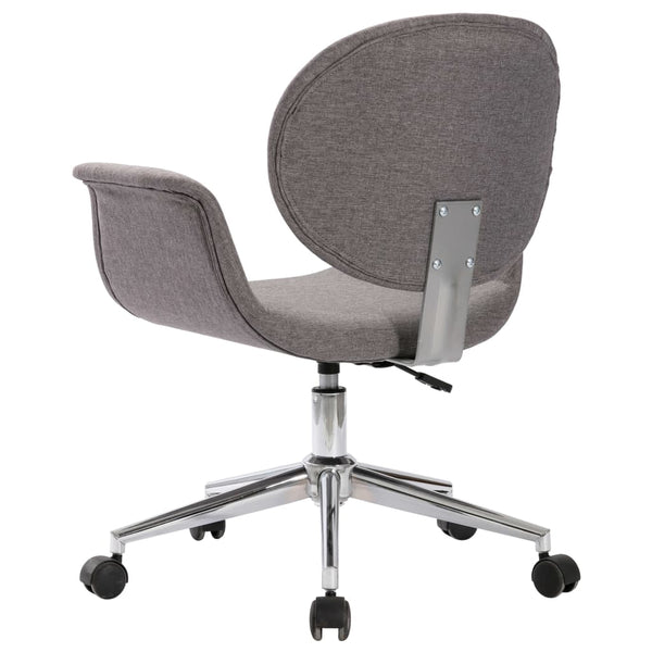 vidaXL Swivel Dining Chairs 2 pcs Grey Fabric