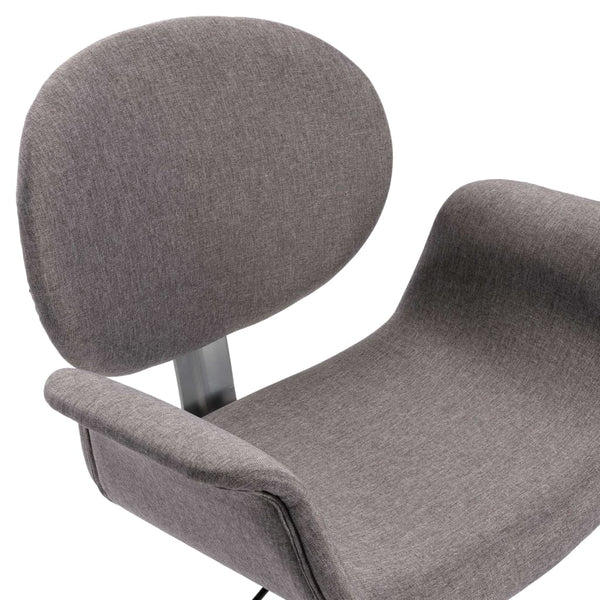 Drehbare Esszimmerstühle 6 Stk. Grau Stoff
