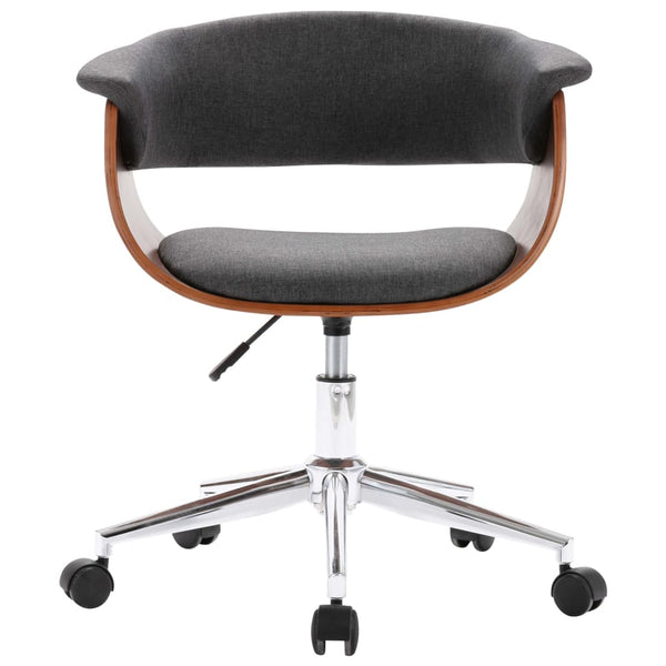 vidaXL Swivel Dining Chairs 6 pcs Grey Fabric