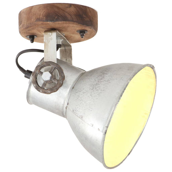 Industrie Wandleuchten Silber 2er Set