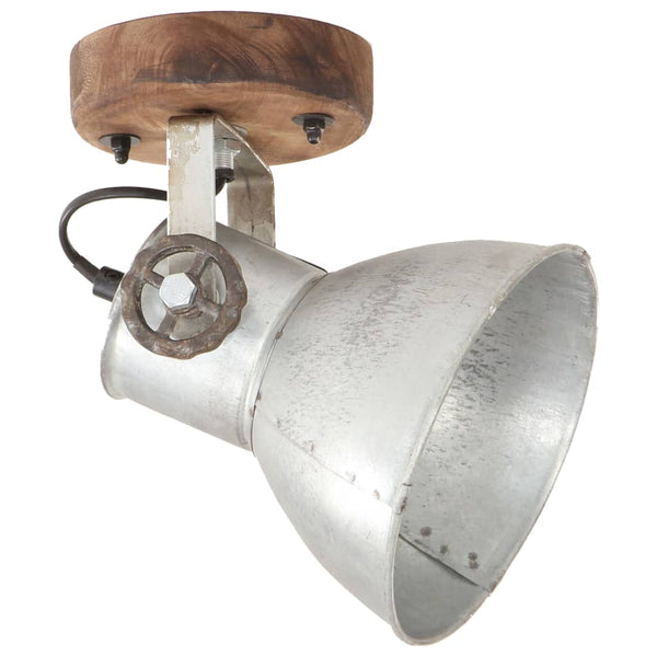 Industrie Wandleuchten Silber 2er Set