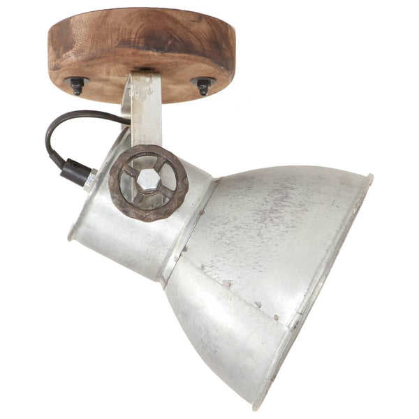 Industrie Wandleuchten Silber 2er Set