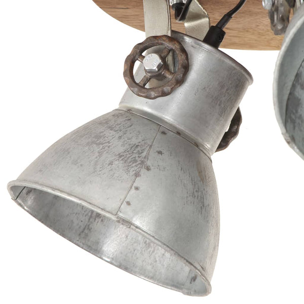 Industrie Deckenlampe Silber 42x27 cm E27